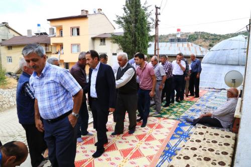 Hadimiolu ve Meclis yeleri Taziye Ziyaretinde 