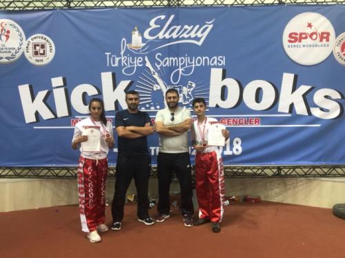 Kick Boks ampiyonasnda Meram Belediyespor Rzgar 